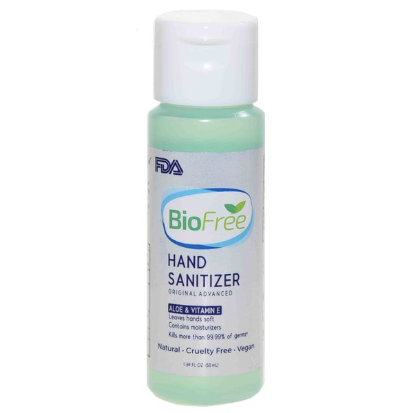 Antibakteriální gel BioFree Aloe Vera & Vitamín E 50 ml