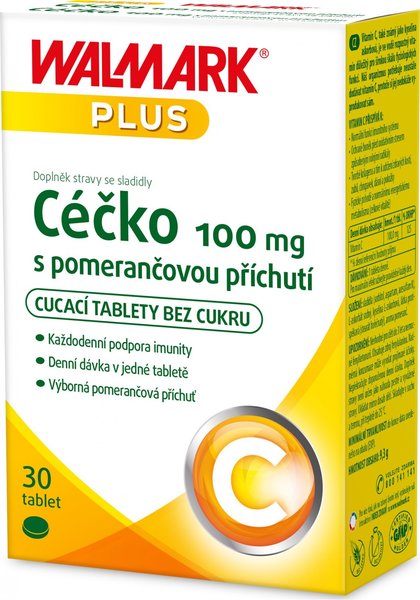 Walmark Céčko 100mg pomeranč tab.30