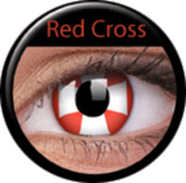 Crazy čočky 2 ks roční - Red Cross - AKCE!!