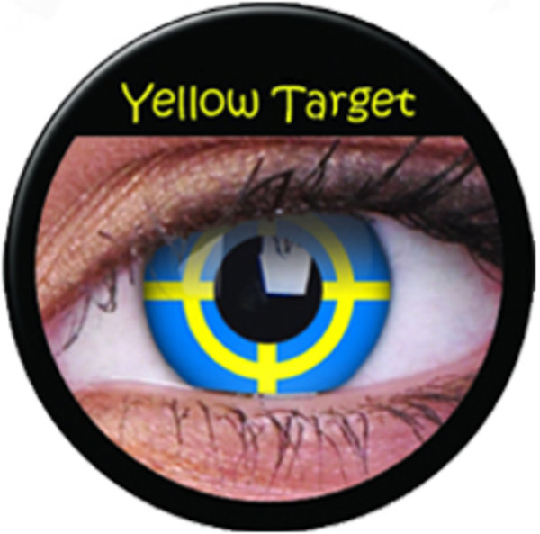 ColourVue CRAZY ČOČKY - Yellow Target (2 ks tříměsíční) - nedioptrické